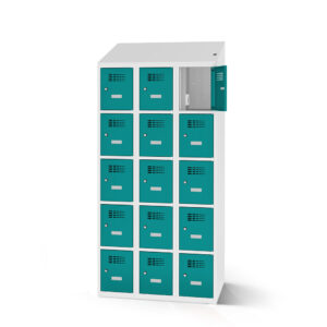 Fächerschrank mit Ladefunktion 15 Fächer 90